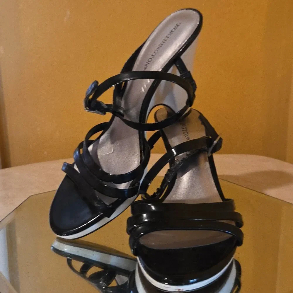 Worthington Black Strappy Heels - Picture 9 of 9